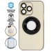 Capa iPhone 13 Pro Max - Vidro Metallic Magsafe Champain Gold